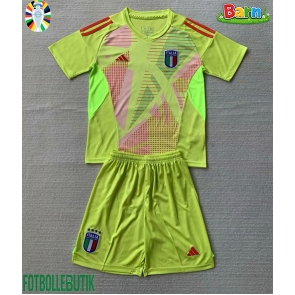 Italien Målvakt Hemmaställ Barn EM 2024 Kortärmad (+ Korta byxor)